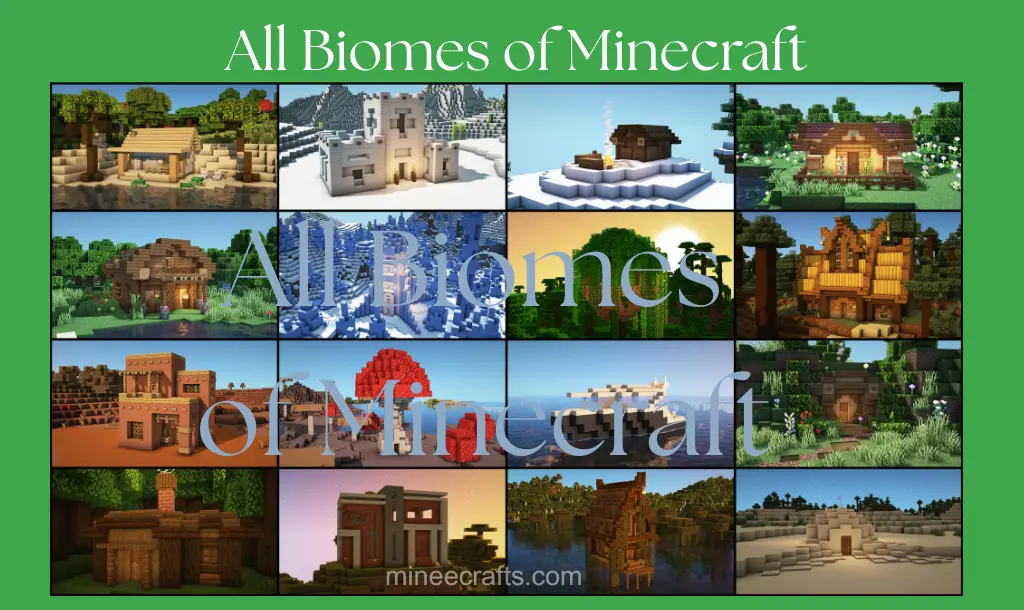 All biomes of Minecraft