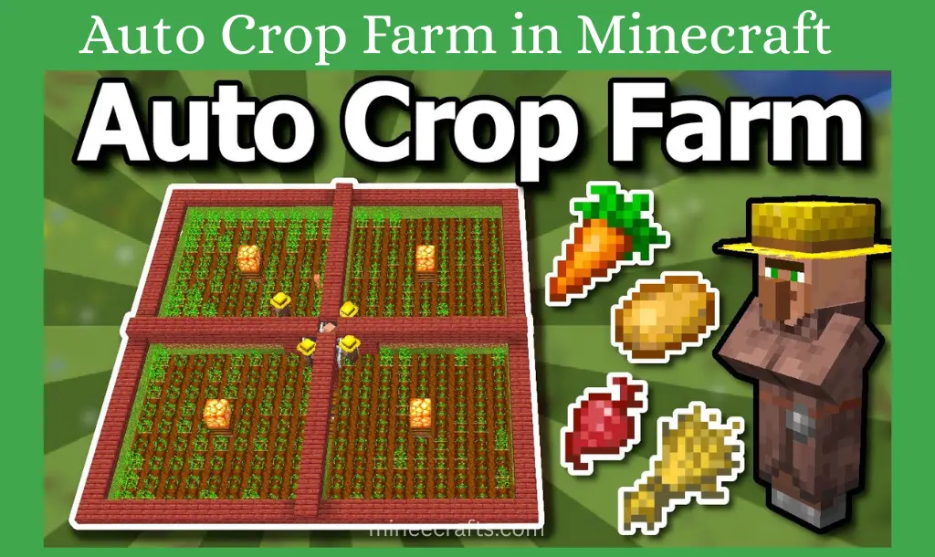Auto Crop Farm in Minecraft