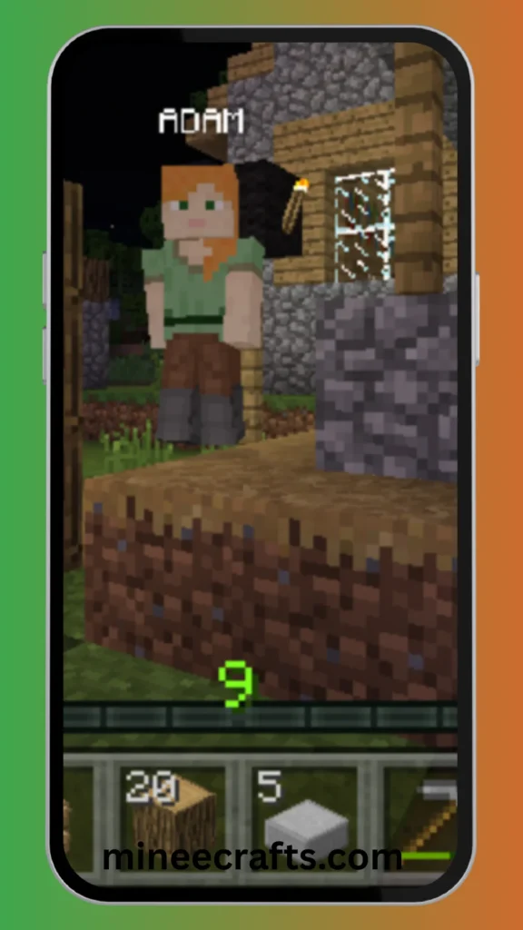 Character in Minecraft screenshot