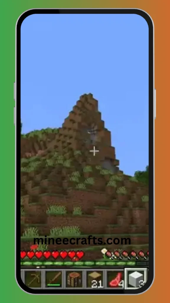 Minecraft landscape screeenshot