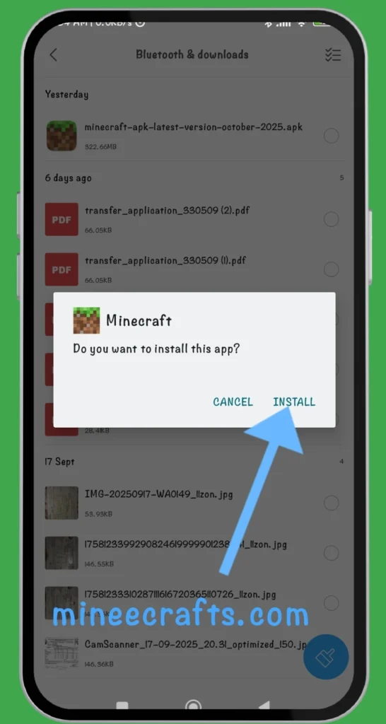 Install Minecraft APK